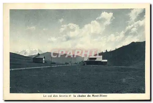 Cartes postales Chamonix Mont Blanc Le Col des et la Chaine du Mont Blanc