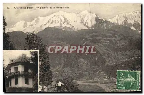 Cartes postales Charousse Passy et le Mont Blanc