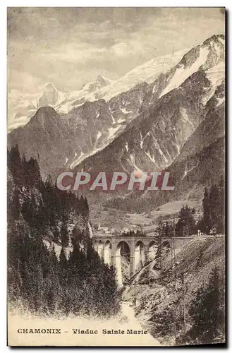 Cartes postales Chamonix Viaduc Sainte Marie