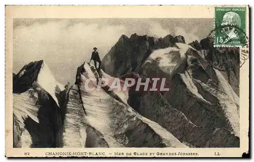 Cartes postales Chamonix Mont Blanc Mer De Glace Et Grandes Jorasses