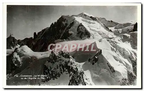 Cartes postales Chamonix Le Mt Blanc vue de l Aiguille du Plan