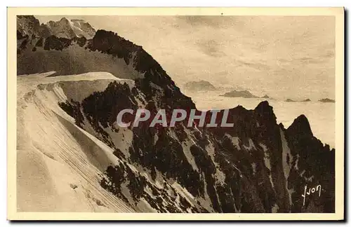 Cartes postales Massif du Mont Blanc Le col du Geant