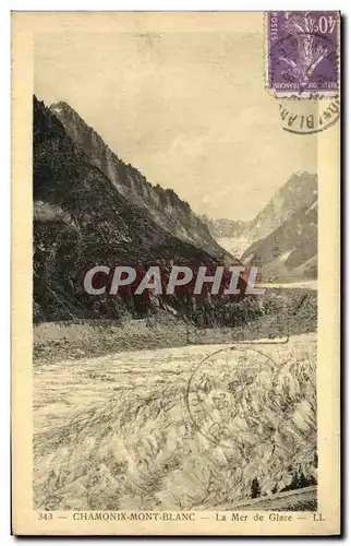 Cartes postales Chamonix Mont Blanc La Mer de Glace