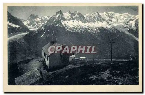 Cartes postales Chamonix La Chaine du Mont Blanc vue de la Flegere