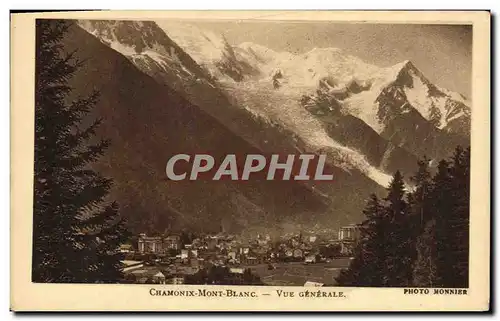 Cartes postales Chamonix Mont Blanc Vue Generale