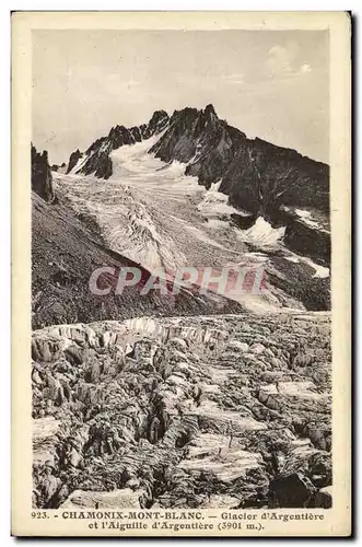 Ansichtskarte AK Chamonix Mont Blanc Glacier d Argentiere et l Aiguille d Argentiere