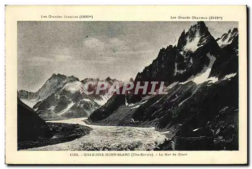 Cartes postales Chamonix Mont Blanc La Mer de Glace