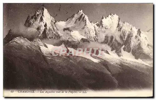 Cartes postales Chamonix Les Aiguilles vues de la Flegere