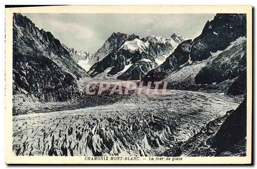 Cartes postales Chamonix Mont Blanc La Mer de Giace