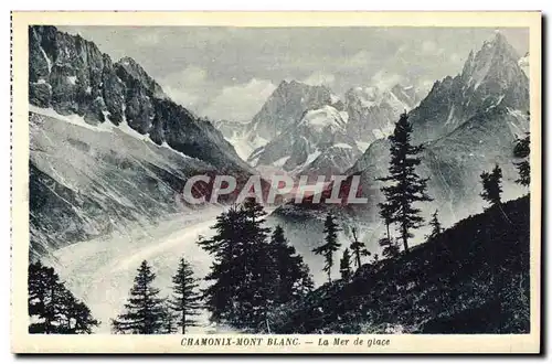 Cartes postales Chamonix Mont Blanc La Mer de Giace