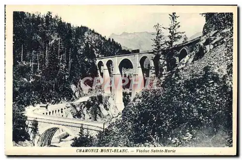 Cartes postales Chamonix Mont Blanc Viaduc Sainte Marie