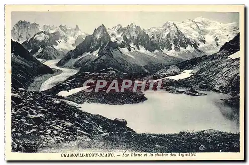 Ansichtskarte AK Chamonix Mont Blanc Lac blanc et la chaine des Aiguilles