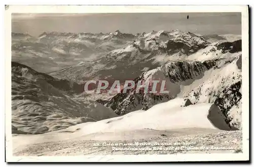 Cartes postales Chamonix Mont Blanc Panorama vu de Brevent et chaine des Aravis