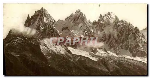 Ansichtskarte AK Chamonix Les aiguilles vues de la Flegere