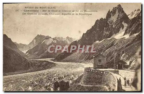 Cartes postales Chamonix Mer de Glace el Chemin de Fer du Montenvers