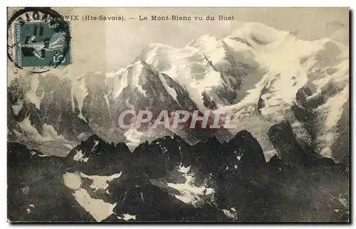 Cartes postales Chamonix Le Mont Blanc Vu du Buet