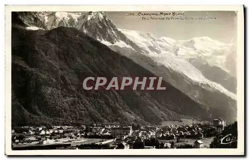 Cartes postales Chamonix Le Mont Blanc de l aiguille du plan