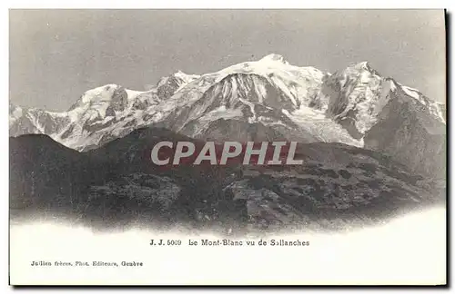 Cartes postales Chamonix Le Mont Blanc Vu du Sallanches