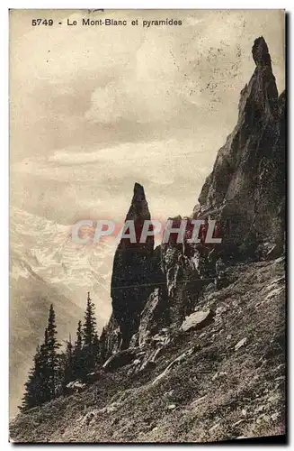 Cartes postales Chamonix Mont Blanc et Pyramides