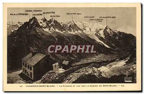 Cartes postales Chamonix Mont Blanc La Flegere Et Vue Sur la Chaine Du Mont Blanc