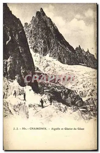 Ansichtskarte AK Chamonix Aiguille et Glacier du Geant