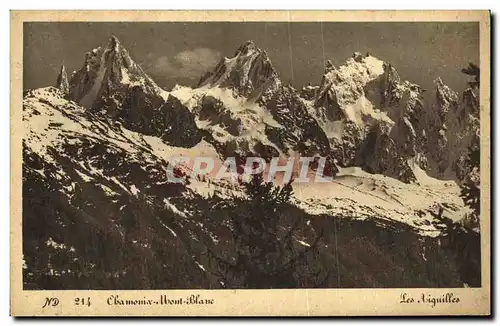 Cartes postales Chamonix Mont Blanc LEs Aiguilles