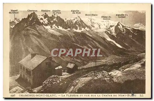 Cartes postales Chamonix Mont Blanc La Flegere Et Vue Sur La Chaine