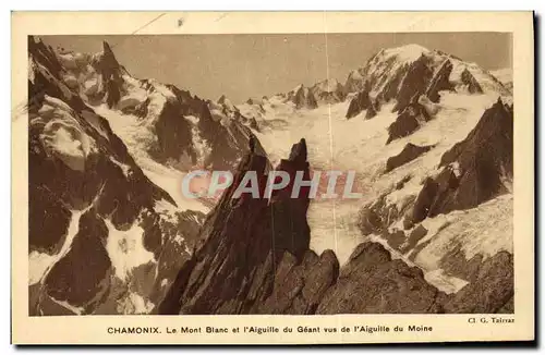 Cartes postales Chamonix Mont Blanc et l Aiguille du Geant