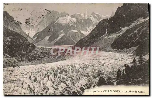 Cartes postales Chamonix La Mer de Glace