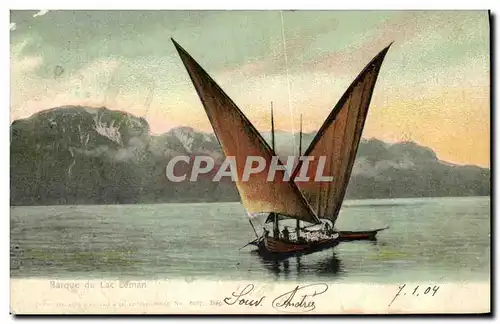 Cartes postales Barque Du Leman Bateau