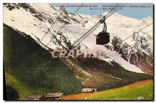 Cartes postales Chamonix Mont Blanc Teleferique Planpraz Vue Sur le Mont Blanc