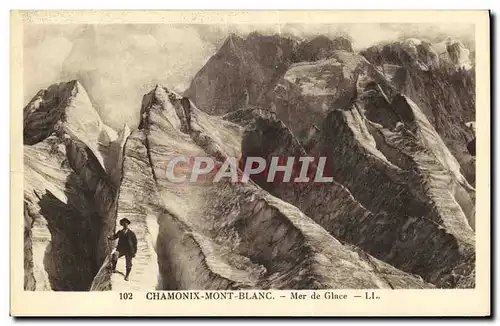 Cartes postales Chamonix Mont Blanc Mer De Glace