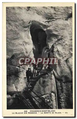 Cartes postales Chamonix Mont Blanc Le Glacier Des Bossons La Grotte De Glace