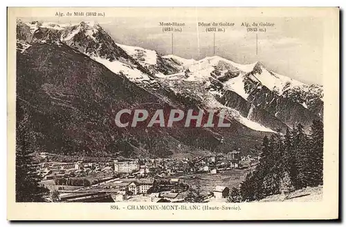 Cartes postales Chamonix Mont Blanc