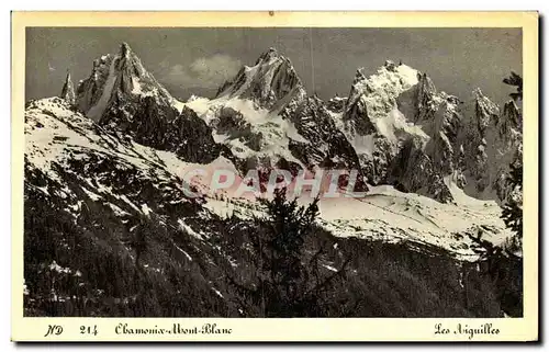 Cartes postales Chamonix Mont Blanc Les aiguilles