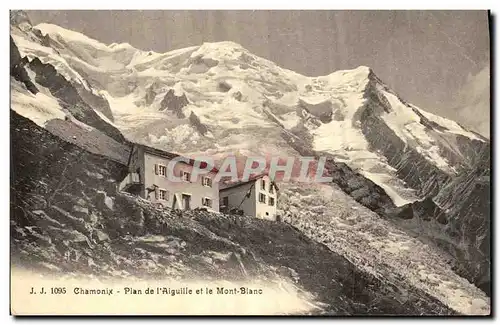 Cartes postales Chamonix Plan de l Aiguille et le Mont Blanc