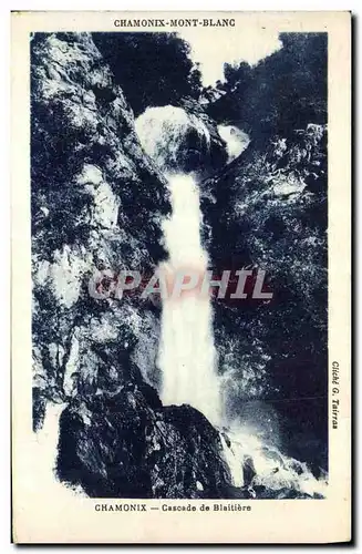 Cartes postales Chamonix Cascade de Blaitiere