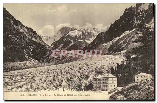 Cartes postales Chamonix La Mer de Glace et Hotel du Montenvers