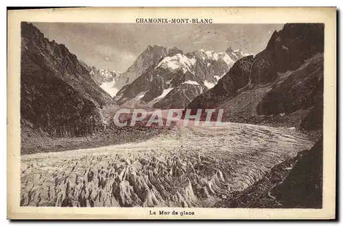 Cartes postales Chamonix Mont Blanc La Mer de glace