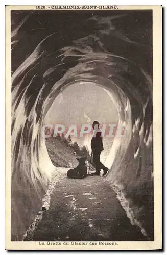 Cartes postales Chamonix Mont Blanc La Grotte du Glacier des Bossons