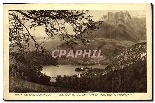 Ansichtskarte AK Le Lac D Annecy Les Dents de Lanfon et vue Sur St Germain