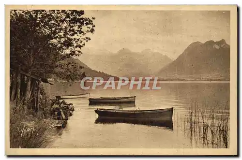 Cartes postales Annecy Le bout du Lac et le Massif des Bauges