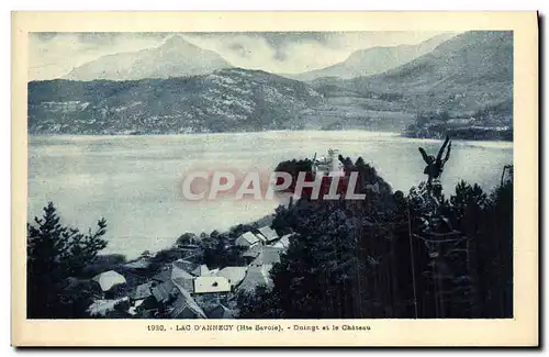 Cartes postales Lac D Annecy Duingt et le Chateau