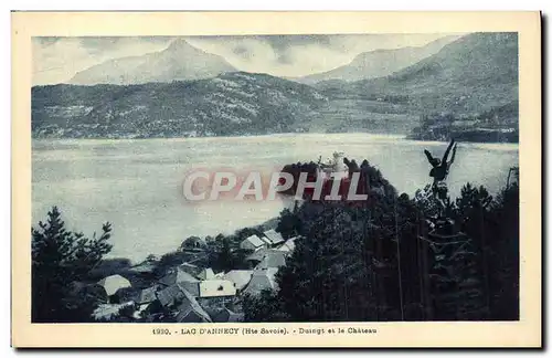 Cartes postales Lac D Annecy Duingt et le Chateau