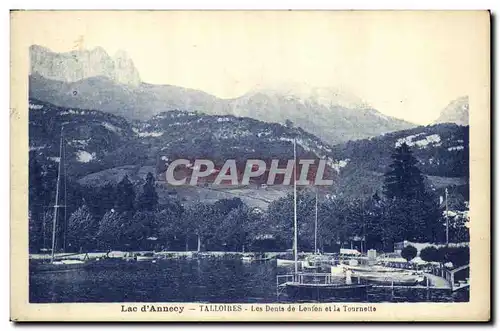 Cartes postales Lac D Annecy Talloires Les Dents e Lenfon et la Tournelle