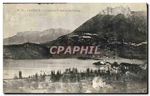 Cartes postales Annecy Chateau d Here et de Duingt