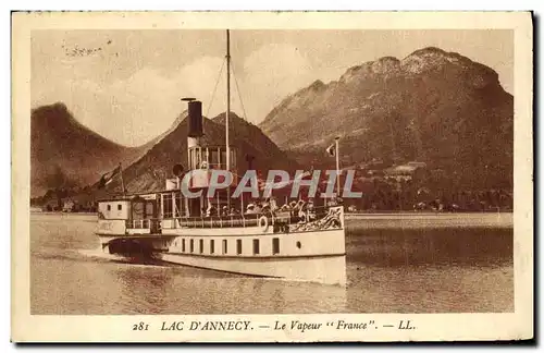 Cartes postales Annecy Le Vapeur France Bateau