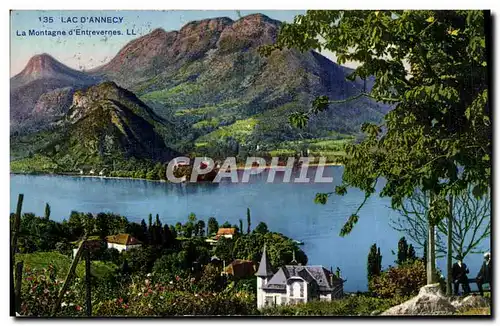 Cartes postales Lac Annecy La Montagne d Entrevernes