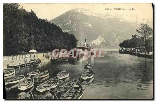 Cartes postales Lac Annecy Le Port Bateaux