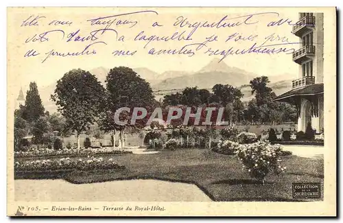 Cartes postales Evian les Bains Terrasse du Royal Hotel